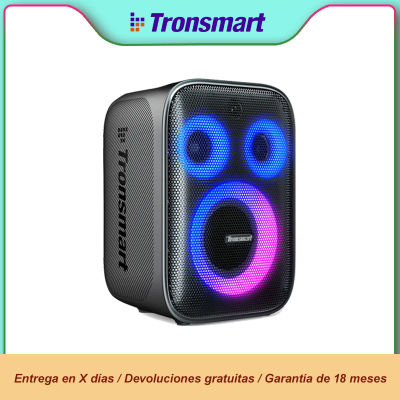 Altavoz Tronsmart Halo 200 de 120W, Altavoz Bluetooth Potente para Fiestas con Sistema de Sonido de 3 Vías, Entrada para Micrófono y Guitarra, Control por Aplicación