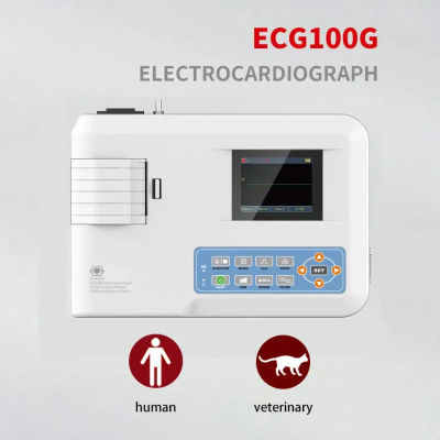 Máquina ECG100G de un solo canal, 12 cables, Monitor EKG, electrocardiógrafo Digital con impresión CONTEC