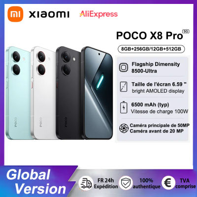 Teléfono Inteligente POCO X8 Pro, Versión Global, Dimensity 8500-Ultra, Batería de 6500 mAh (típica), Carga Rápida de 100 W, Pantalla AMOLED Ultrabrillante de 1.5K y 120 Hz, Cámara de 50 MP con Sony