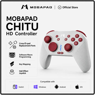 MOBAPAD-Joystick mecánico Hall con Bluetooth, controlador de vibración para Nintendo Switch, PC, Android, iOS, consola de juegos ﻿