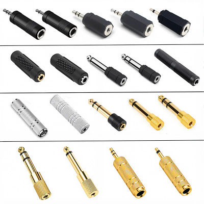 5 uds 6,35/6,5mm Audio estéreo Mono a 3,5/2,5mm Audio estéreo Mono hembra macho conector adaptador convertidor altavoz
