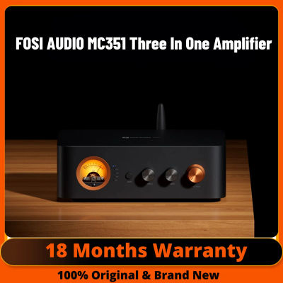 Fosi Audio MC351 amplificador DAC todo en uno con medidor de VU amplificador Bluetooth integrado de 2,1 canales TPA3255 para altavoz pasivo