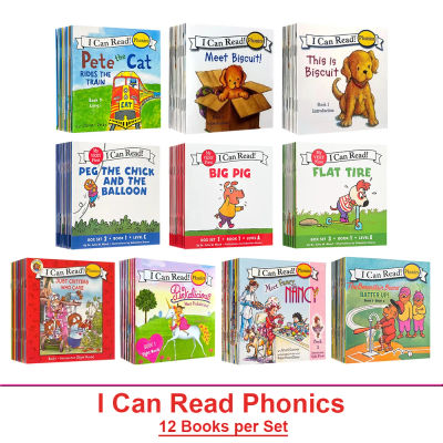 Posso leer fonética, 12 libros/juego de mis primeros libros ilustrados, libro de bolsillo de cuentos en inglés para niños, lectura Montessori para bebés