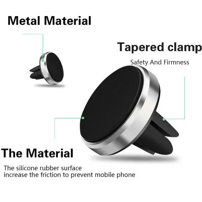 Soporte Universal para teléfono de coche, soporte magnético para teléfono móvil con ventilación de aire, soporte para teléfono inteligente, soporte magnético para iPhone y Samsung