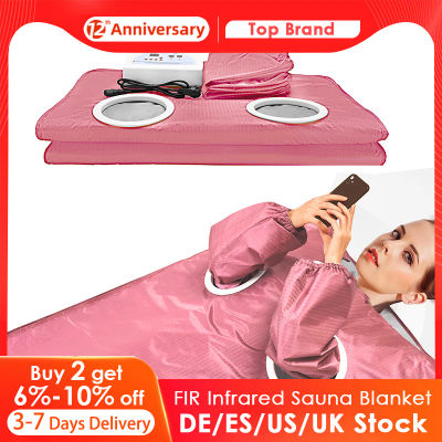 Manta de Sauna portátil con mangas, manta térmica impermeable para relajación corporal para mujer, salón de Spa en casa, 180x80cm