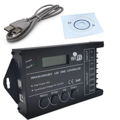 Controlador de Luces LED Programable por Tiempo con WIFI TC420 TC421, 5 Canales de Salida, Ampliamente Utilizado en Acuarios, Peceras, Cultivo de Plantas