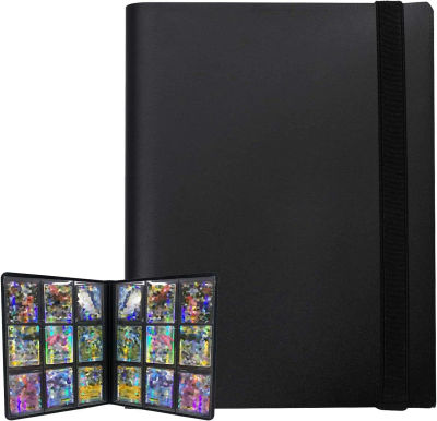 Álbumes para Tarjetas con Capacidad para 160/360 Tarjetas, Carpeta con Bolsillos para Tarjetas de Pokémon, Yugioh, Béisbol, Fútbol y Deportes, Funda Protectora para Tarjetas