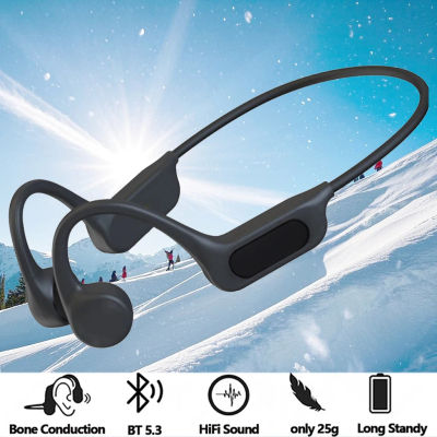 LonMao B33 auriculares de conducción ósea Bluetooth 5,4 auriculares inalámbricos auriculares deportivos HD micrófono transparente para entrenamiento correr conducir