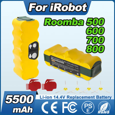 Powtree para iRobot Roomba batería 5500mAh 14,4 V para Roomba 500 600 700 800 batería recargable para aspiradora