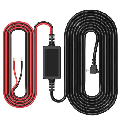 CarDash Cam Wire 3,2 m DVR Hardwire Cable Kit grabadora de vídeo 12 24V a 5V Mini Micro USB línea de cargador cámara de salpicadero automático