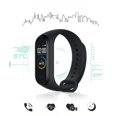Pulsera inteligente pulsera M4 pantalla LED podómetro deportivo Bluetooth impermeable con Monitor de ritmo cardíaco reloj inteligente hombres mujeres