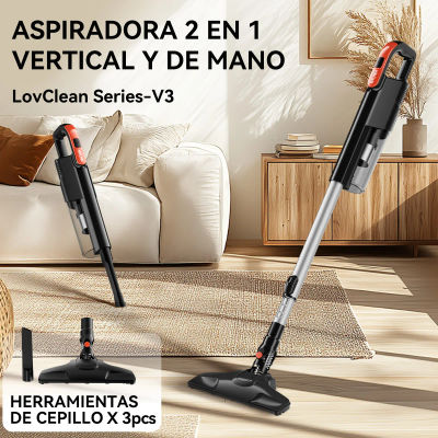 ENCHEN V3 Aspiradora de mano con cable 650W succion 18Kpa capacidad 1.2L longitud de cable 5m proteccion contra sobrecalentamiento aspiradora vertical portatil para hogar suelo alfombra