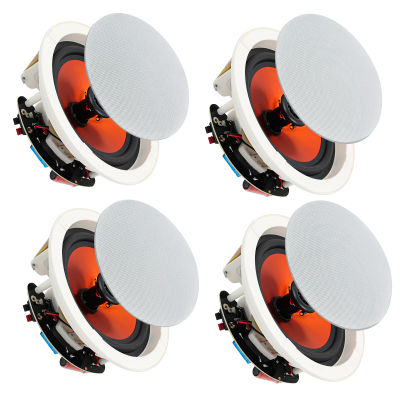 STUDIOFINIX Altavoces de techo empotrados de 6,5 pulgadas y 600 W para cine en casa, sala de estar, oficina, cocina, estudio, sótano y patio