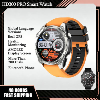 Reloj Inteligente GPS para Exteriores HD300Pro, Reloj Deportivo con Mapa Fuera de Línea, Llamadas Bluetooth 5.4, Resistente al Agua, para Viajes, Buceo y Monitoreo de Salud