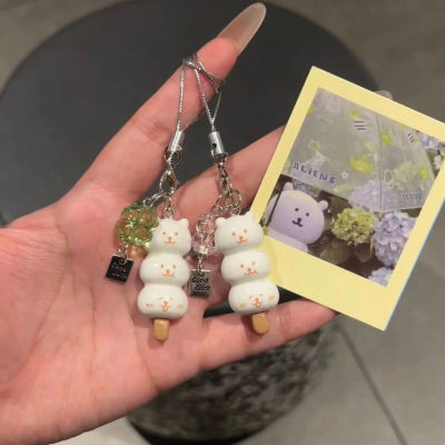 Joke Bear Lucky Leaf Colgantes para Teléfono, Fundas Kawaii con Diseño de Gato para iPhone 17, Cámara CCD, Airpods, Accesorios DIY Hechos a Mano Estilo Coreano