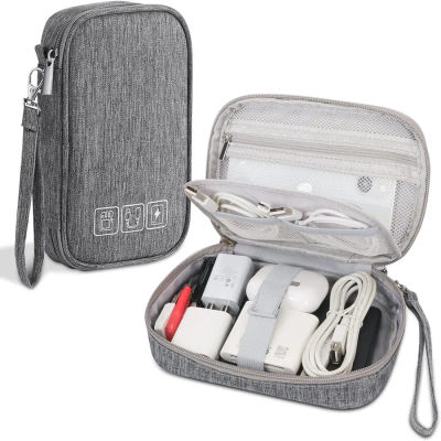 Bolsa de almacenamiento de cables, organizador electrónico, cables de cargador Digital, bolsa de alimentación USB, suministros de accesorios de viaje portátiles, venta al por mayor