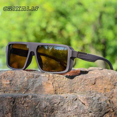 CRIXALIS gafas de sol polarizadas cuadradas clásicas para hombres y mujeres, gafas de sol deportivas de moda para hombre, gafas de sol Vintage para conducir al aire libre y pescar