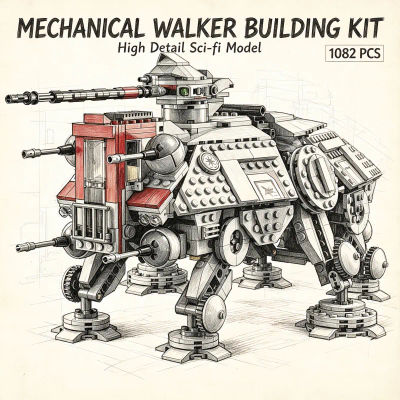 1082 Piezas de Bloques de Construcción de Robot Mecánico, Juguete STEM de Construcción Mecánica, Kit de Modelo de Figura de Acción para Ensamblar, Coleccionable
