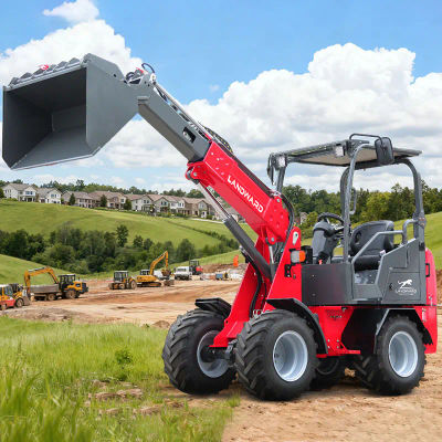 Cargador Diésel EPA Euro 5 W1150T, Mini Cargador Personalizado con Motor KUBOTA, Cargador Frontal 4x4 para Agricultura, Nuevo Cargador LANDWARD de 2 Toneladas