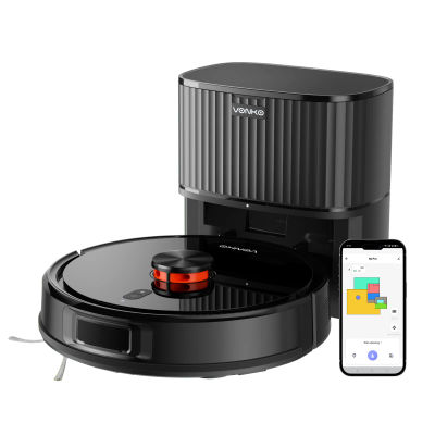 Robot Aspirador y Fregador Combinado, S6Pro 6000Pa, Navegación LiDAR, Autovaciado