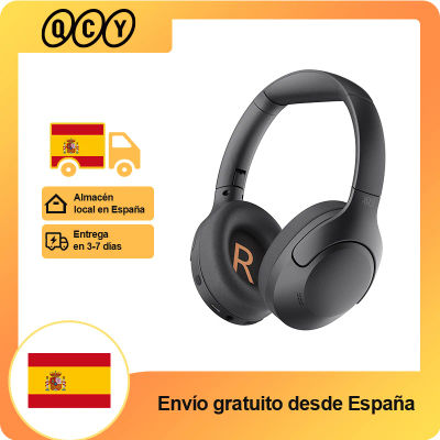 QCY-auriculares inalámbricos H3 Lite ANC, cascos por encima de la oreja con Bluetooth 5,3, cancelación activa de ruido, controlador de 40mm, sonido HiFi