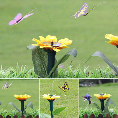 Mariposas flotantes bailando, decoración de patio de colibríes con energía Solar, mariposas flotantes bailando para su patio de plantas en macetas