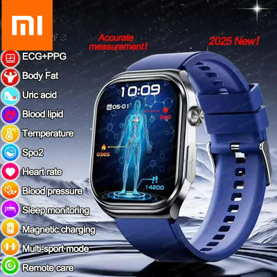 Xiaomi ECG + PPG AI diagnóstico de salud reloj inteligente hombres mujeres reloj lípido en sangre BP ácido úrico rastreador de ritmo cardíaco para Xiaomi Smartwatch