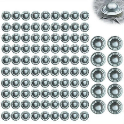 5-100 unidades de tapas metálicas para tornillos y pernos, para muebles, techos, madera, tapicería, gabinetes, pintura exterior, persianas y umbrales