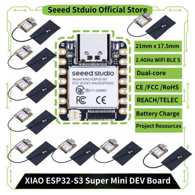 1-10PCS Placas de Desarrollo Mini ESP32S3 Seeed Studio XIAO ESP32 S3 Arduino MicroPython 240MHz 2.4GHz WiFi Bluetooth