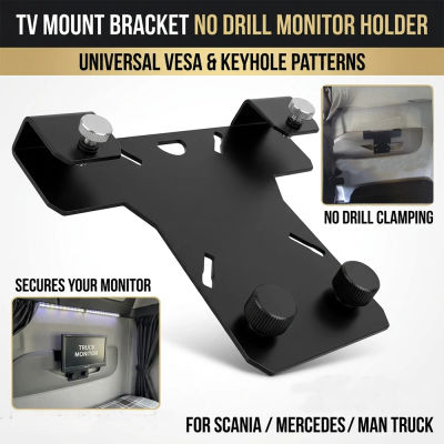 Soporte de montaje para TV sin taladro, soporte para monitor para camiones Scania, Mercedes, MAN