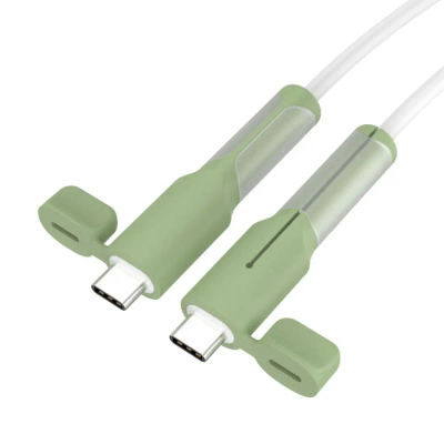 Protector de Cable de cargador tipo C, cubierta de silicona suave, accesorios prácticos, nuevo