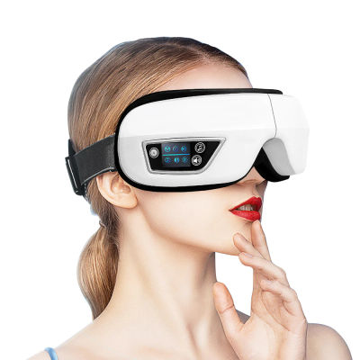 Masajeador de ojos eléctrico con vibración de calor, Bluetooth, música, gafas de relajación, dispositivo para el cuidado de los ojos de CC
