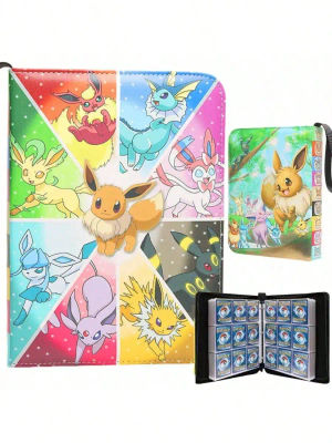 Carpeta Premium Pokémon TCG - 4 Bolsillos por Página, Carga Lateral, Regalo Autorizado para Coleccionistas, Regalo para Amigos, Regalo de Cumpleaños, Temática