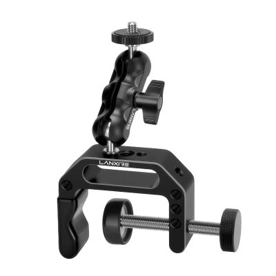 Lanxire-abrazadera de montaje para cámara, Mini brazo mágico para Cámara de Acción, Flash, luz, micrófono, Monitor, cámara de seguridad