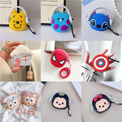 Fundas de silicona de dibujos animados 3D para Airpods 1 2 Air pods 3. ° funda protectora de carga de auriculares inalámbricos Bluetooth para Airpods Pro 2