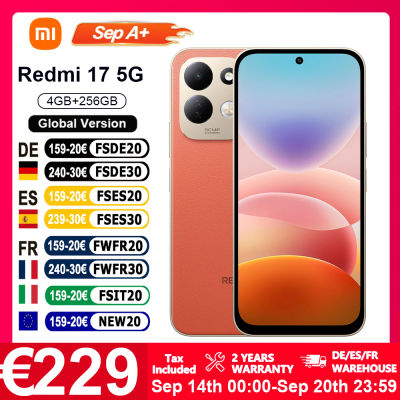 Versión Global del Teléfono Inteligente Redmi 17 5G con Pantalla de 6.9', Snapdragon 4 Gen 5, Batería de 7500mAh y Carga Turbo de 45W
