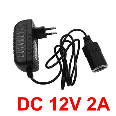 Cargador de coche adaptador de corriente enchufe AC 100V/240V voltios a DC 12V 2A 24W convertidor para cargador de encendedor de cigarrillos para uso doméstico y en el coche