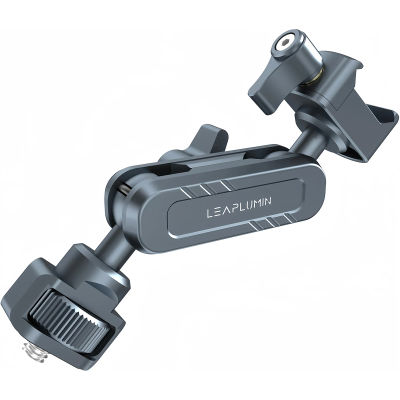 Brazo mágico articulado con abrazadera NATO y tornillo de 1/4"-20 con pines retráctiles, rotación de 360 grados para DSLR, monitor