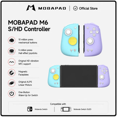 Control Remoto Mobapad M6 S/HD para Nintendo Switch/Switch OLED, Joystick Hall, Gamepad Bluetooth, Accesorios