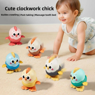 Lindo juguete de pollito de cuerda, sin necesidad de pilas, juguete sensorial educativo seguro para bebés, niños pequeños, regalo para niños