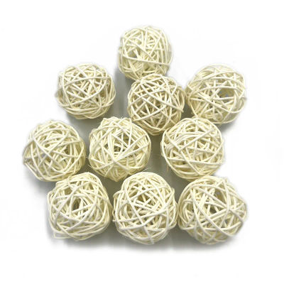 Bolas decorativas de mimbre de 5cm, bolas de centro de mesa, rellenos para primavera y verano, artesanía, fiesta de boda, 100 piezas