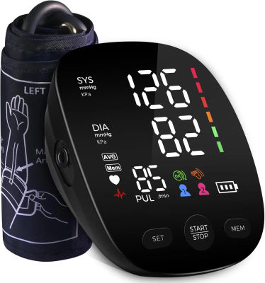 Kingclinic nuevo tipo de brazo doméstico Digital electrónico portátil LED medidor de presión arterial inteligente Monitor de presión arterial