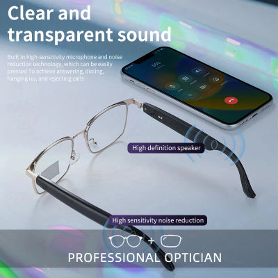 CLLOIO gafas inteligentes inalámbricas con Bluetooth para hombres, gafas de sol fotocromáticas graduadas para miopía, gafas de lectura antirayos azules para mujeres