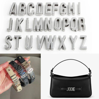 5 uds cartera funda para teléfono móvil llavero metal perforado carta accesorios pulsera collar cadena para el cuello DIY letra deslizante