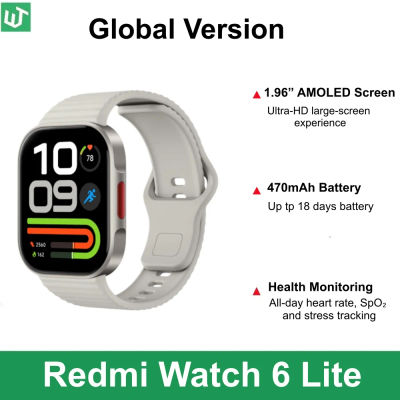 Versión Global Xiaomi Redmi Watch 6 Lite Smartwatch con Llamadas Bluetooth, Pantalla de 1.96'', Modo Deportivo, Monitoreo de Salud, Batería de 470mAh