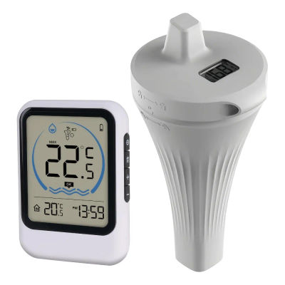 Termómetro para piscina con sensor de temperatura para piscina, pecera, bañera, medidor de temperatura del agua, monitor de temperatura