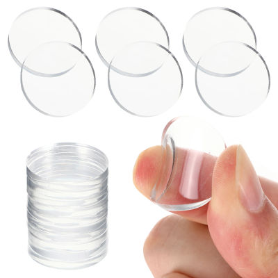 Almohadilla de mesa de vidrio antideslizante, espaciadores de mesa para Patio, parachoques de gabinete, espaciador redondo transparente, amortiguador, muebles silenciosos, 10 Uds.