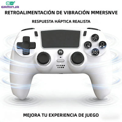 Controlador inalámbrico GAMINJA P55A con Bluetooth para PS5 y PC, doble vibración, Joypad de 6 ejes, panel táctil, puerto para auriculares