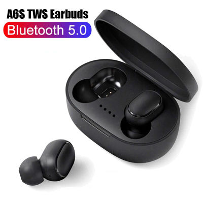 Auriculares Bluetooth TWS A6S, Auriculares Inalámbricos con Cancelación de Ruido y Micrófono para Xiaomi, Huawei, OPPO