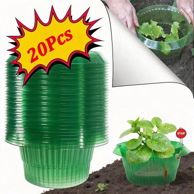Protectores Reutilizables para Vegetales, Collares de Protección Contra Caracoles y Babosas para Plantas de Jardín, Protector Agrícola para Ahorrar Agua y Proteger Flores